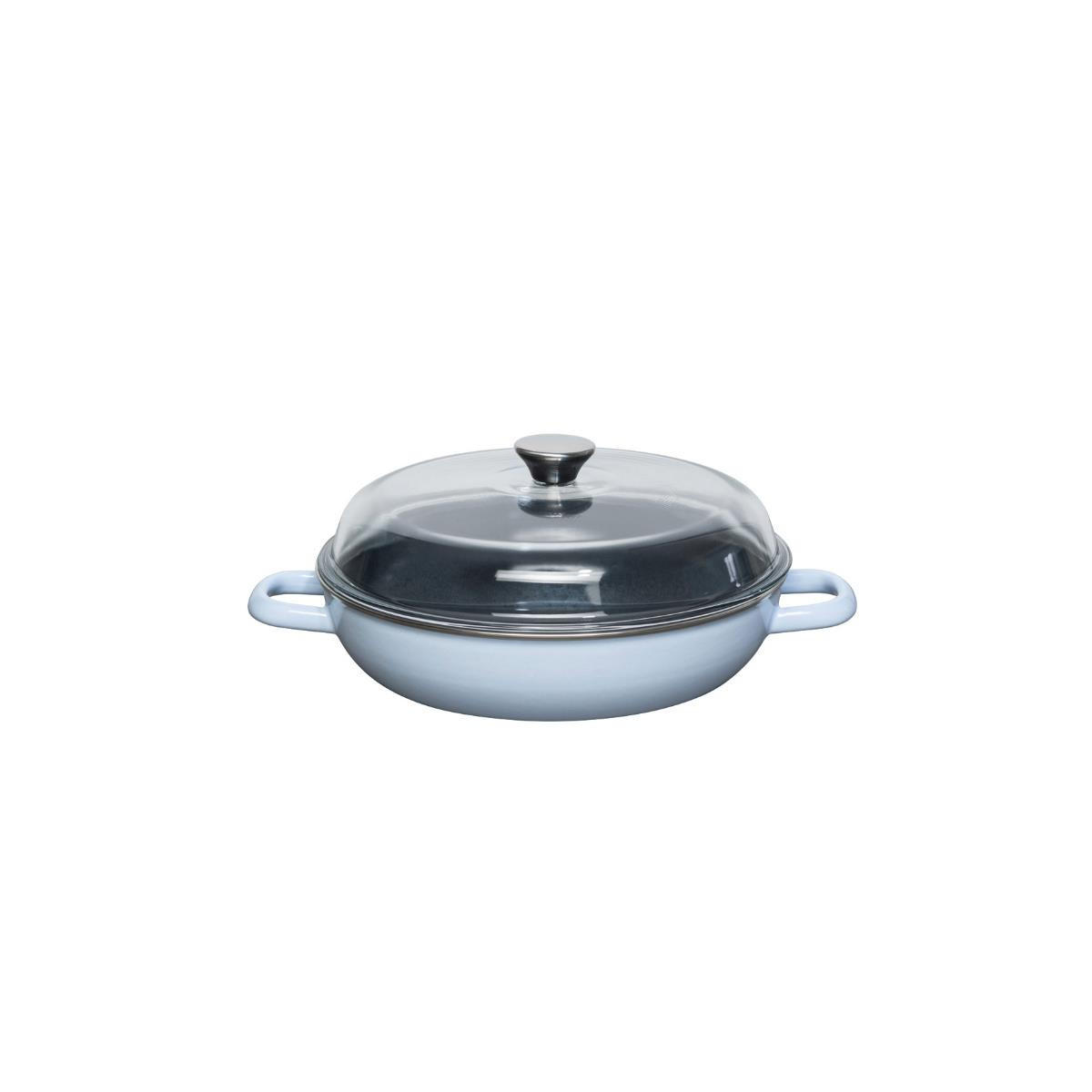 SCHMORPFANNE 3360042 - Hellblau, Metall (28cm) - Riess