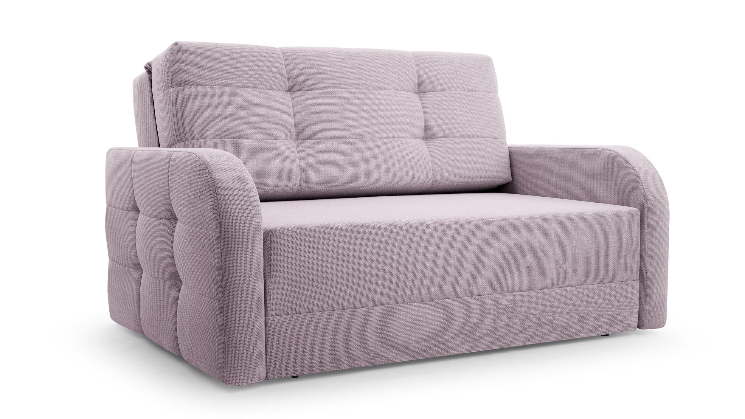 SCHLAFSOFA Porto 120 - Hellrosa (BRAGI 91) - Hellrosa, Holz (141/90/100cm) - Möblo