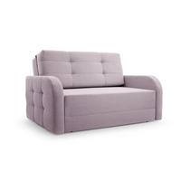 SCHLAFSOFA Porto 120 - Hellrosa (BRAGI 91) - Hellrosa, Holz (141/90/100cm) - Möblo