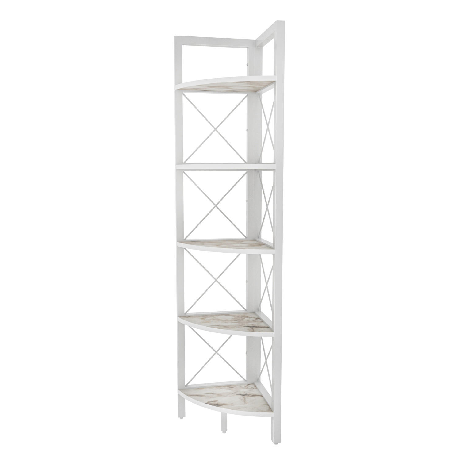 ECKREGAL Remo Weiß - Creme/Weiß, Holzwerkstoff (30.5/160/33cm) - Decorotika