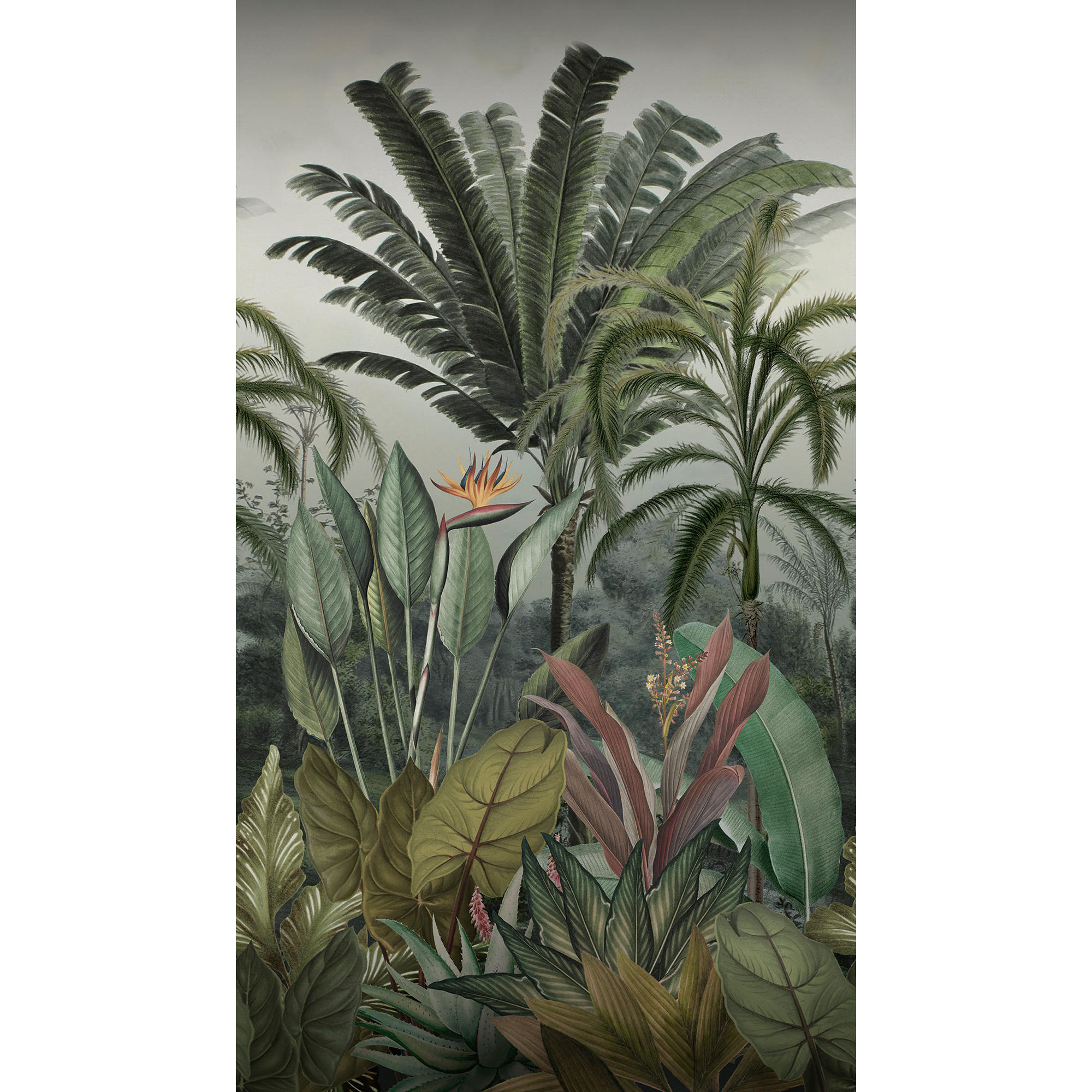 FOTOTAPETE Tropisches Paradies 280x159cm - Grün, Papier/Kunststoff (159/1cm) - Sublime