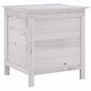 GARTENTRUHE Weiß 50x49x56,5 cm Massivholz Tanne - Weiß, Holzwerkstoff (50/56.5/49cm) - furnicato