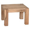 COUCHTISCH aus Akazienholz, rustikal, quadratisch, handgefertigt, Beige 60x60x40 cm - Beige, Holz (60/60/40cm) - KADIMA DESIGN