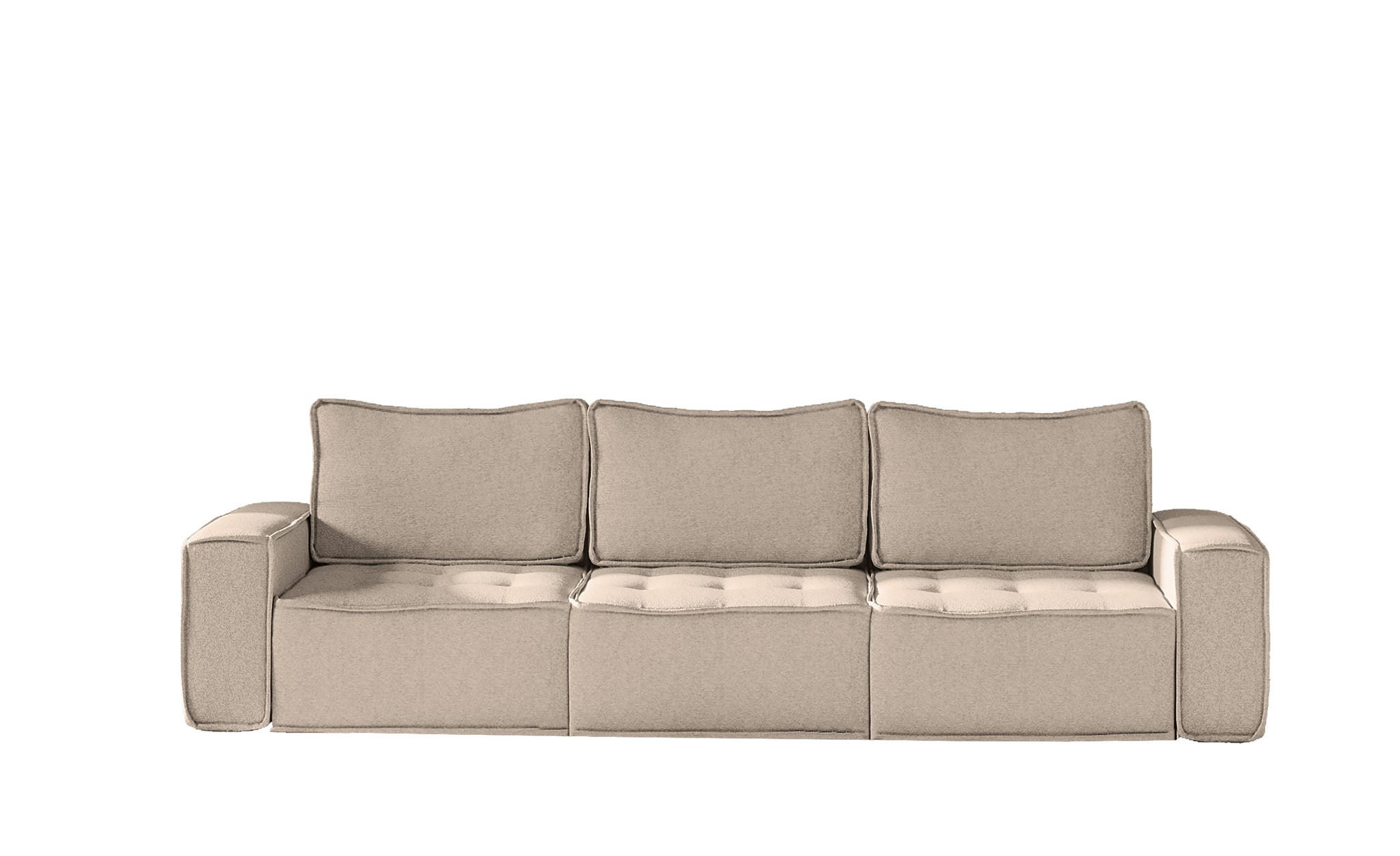 SOFA Sande In Alpine - Hellbraun, Holzwerkstoff/Textil (292/85/90cm) - Fun Möbel