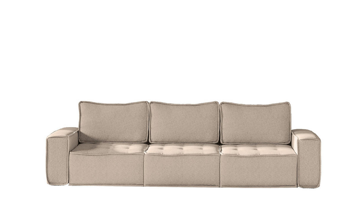 SOFA Sande In Alpine - Hellbraun, Holzwerkstoff/Textil (292/85/90cm) - Fun Möbel