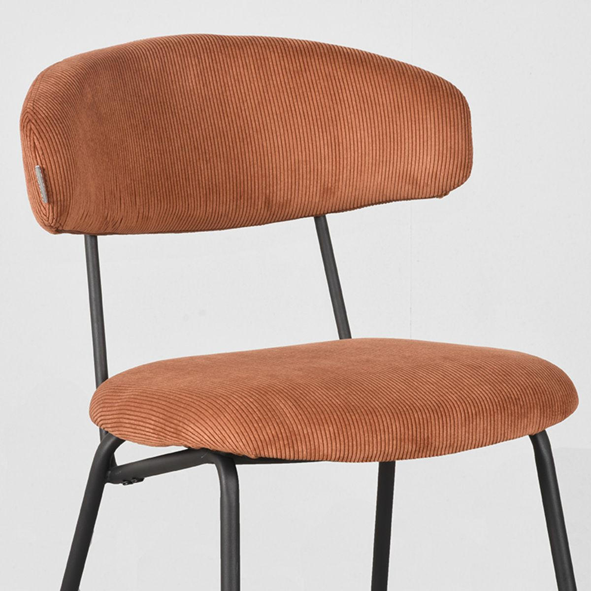 ESSZIMMERSTUHL Zack Orange 59/53/79 cm 2er-Set - Orange, Textil (53/79/59cm) - LABEL51