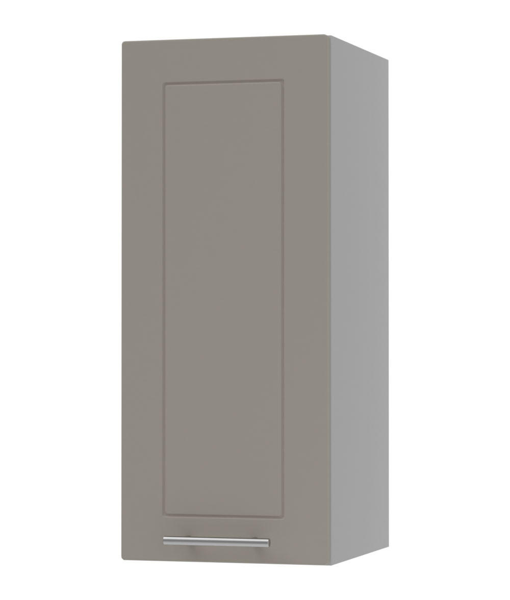 KÜCHENHÄNGESCHRANK Kvantum W2/30 Beige Matt / Grau Matt 30 / 32,5 / 72cm - Beige/Grau, Holz/Holzwerkstoff (30/72/32.5cm) - Feldmann-Wohnen