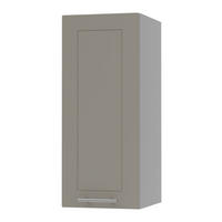 KÜCHENHÄNGESCHRANK Kvantum W2/30 Beige Matt / Grau Matt 30 / 32,5 / 72cm - Beige/Grau, Holz/Holzwerkstoff (30/72/32.5cm) - Feldmann-Wohnen