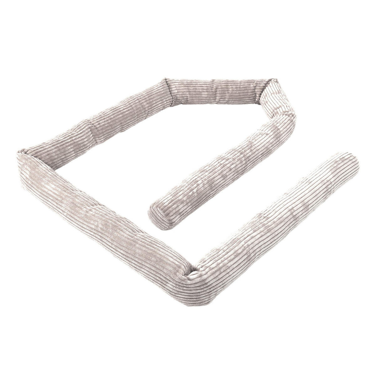 BETTUMRANDUNGSSCHUTZ Bettschlange aus Cord, 150 cm, Ecru - Creme, Textil - MeowBaby