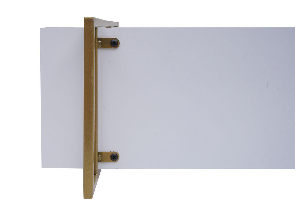 WANDREGAL 60x60x18cm 3 Regalböden Massiv-Holz Industrial Weiß - Weiß, Holz (60/60/18cm) - BERLINLODGE