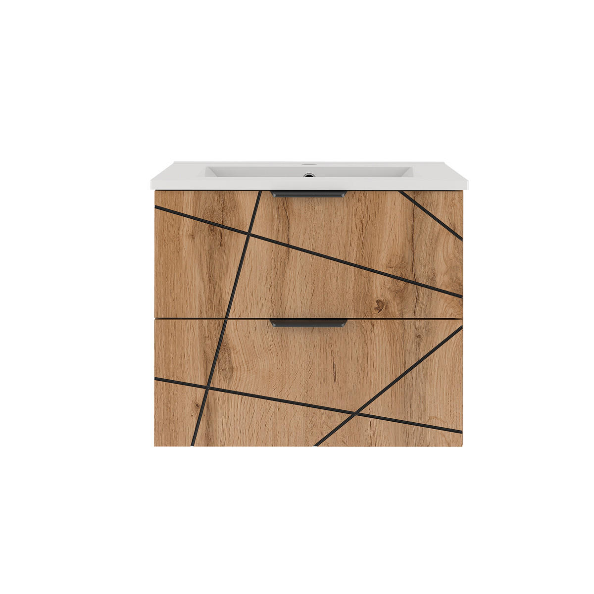 WASCHTISCH 60cm Teren Holz - Braun, Holzwerkstoff (60/50/45.8cm) - Petits-meubles