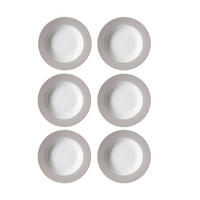 SUPPENTELLER Doppio Grau ø 22 cm 6er Set - Grau, Keramik (22cm) - Ritzenhoff Breker