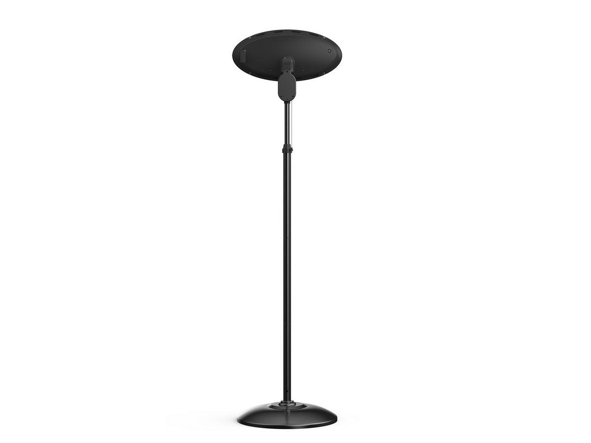 HALOGEN-HEIZUNG auf Standfuß Schwarz outdoortauglich und höhenverstellbar 2000 W - Schwarz, Kunststoff/Metall (52/210/52cm) - Purline