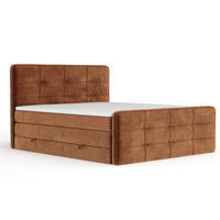 BOXSPRINGBETT Semplice Kupferfarbe 140/200 cm - Schwarz/Kupferfarben, Holz/Holzwerkstoff (140/200cm) - Maison de Reve