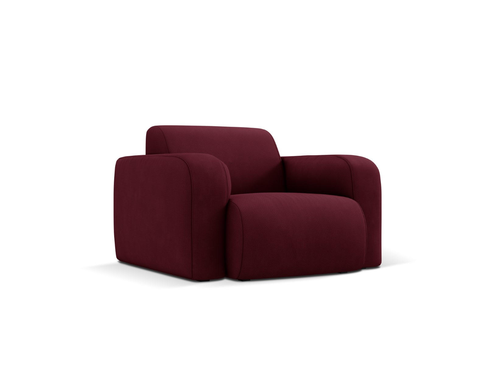SESSEL Molino aus strukturiertem Stoff burgundfarben - Bordeaux, Textil (95/72/105cm) - Micadoni