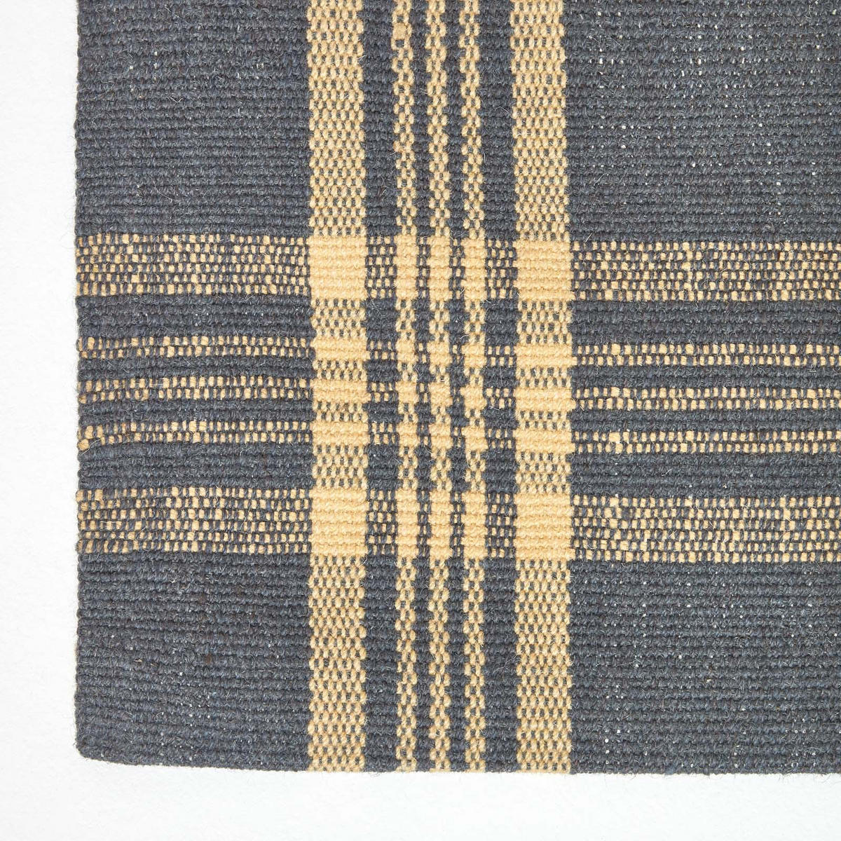 HANDWEBTEPPICH Douglas kariert 150/240 cm - Grau, Textil (150/240cm) - Homescapes