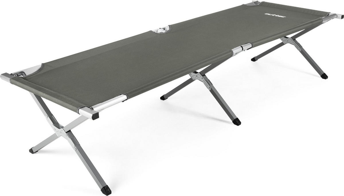 CAMPINGBETT 203/62/45 cm - Grau, Textil/Metall (203/45/62cm) - Outtec