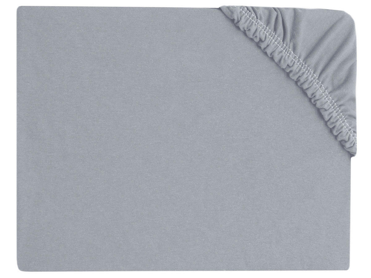 SPANNBETTLAKEN, 140x200 cm, 100% Baumwolle, Grau - Grau, Textil (140/200cm) - Zollner