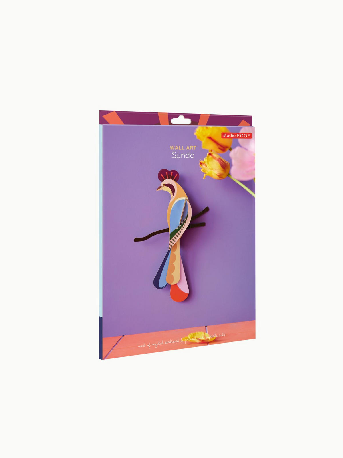 WANDSKULPTUR Bunt 4/19 cm - Multicolor, Wellpappe (4/19/31cm) - Studio Roof