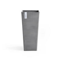 BLUMENTOPF Rotterdam High 32,7/32,7/70,5 cm Grau - Grau, Kunststoff (32.7/70.5cm) - Ecopots