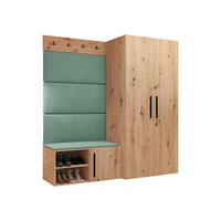 GARDEROBEN-SET Medi I - Schwarz/Eiche Artisan, Holzwerkstoff/Kunststoff (80/191/50cm) - MIRJAN24