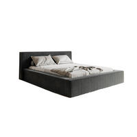 POLSTERBETT ASTA Cord 160x200 Grau - Grau, Holzwerkstoff (160/200cm) - Compleo24