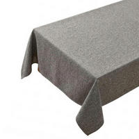 TISCHDECKE Leinenoptik Grau 140 x 240 cm - Grau, Textil (240/140/1.5cm)