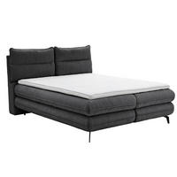 BOXBETT Verse 140 x 200 Einzelbett mit hochwertiger Bonell-Matratze und Topper VISCO - Anthrazit - Anthrazit, Holz (140/200cm) - Homesy