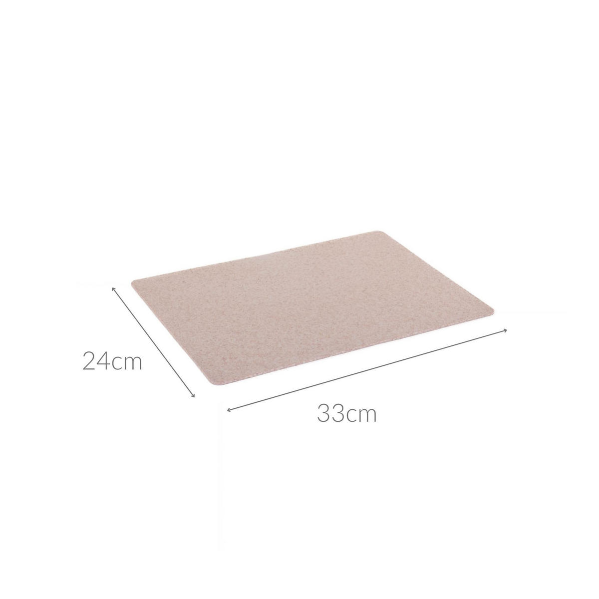 SCHNEIDEMATTE 33/24 cm - Beige, Kunststoff (24/33cm)