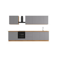 KÜCHENZEILE 340 cm – Nexa K89-G340 – in Beige / Matt - Beige, Holz (340/212/58cm) - ROYAL24_MARKT
