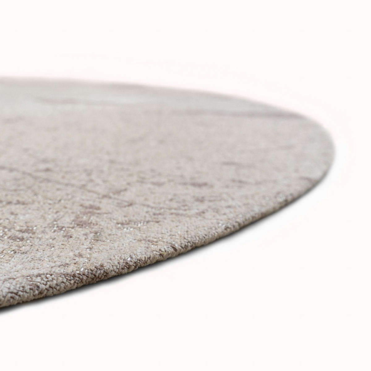 TEPPICH Albatre Mad Men Sol 140/140 cm - Grau, Textil (140/140cm) - Louis De Poortere