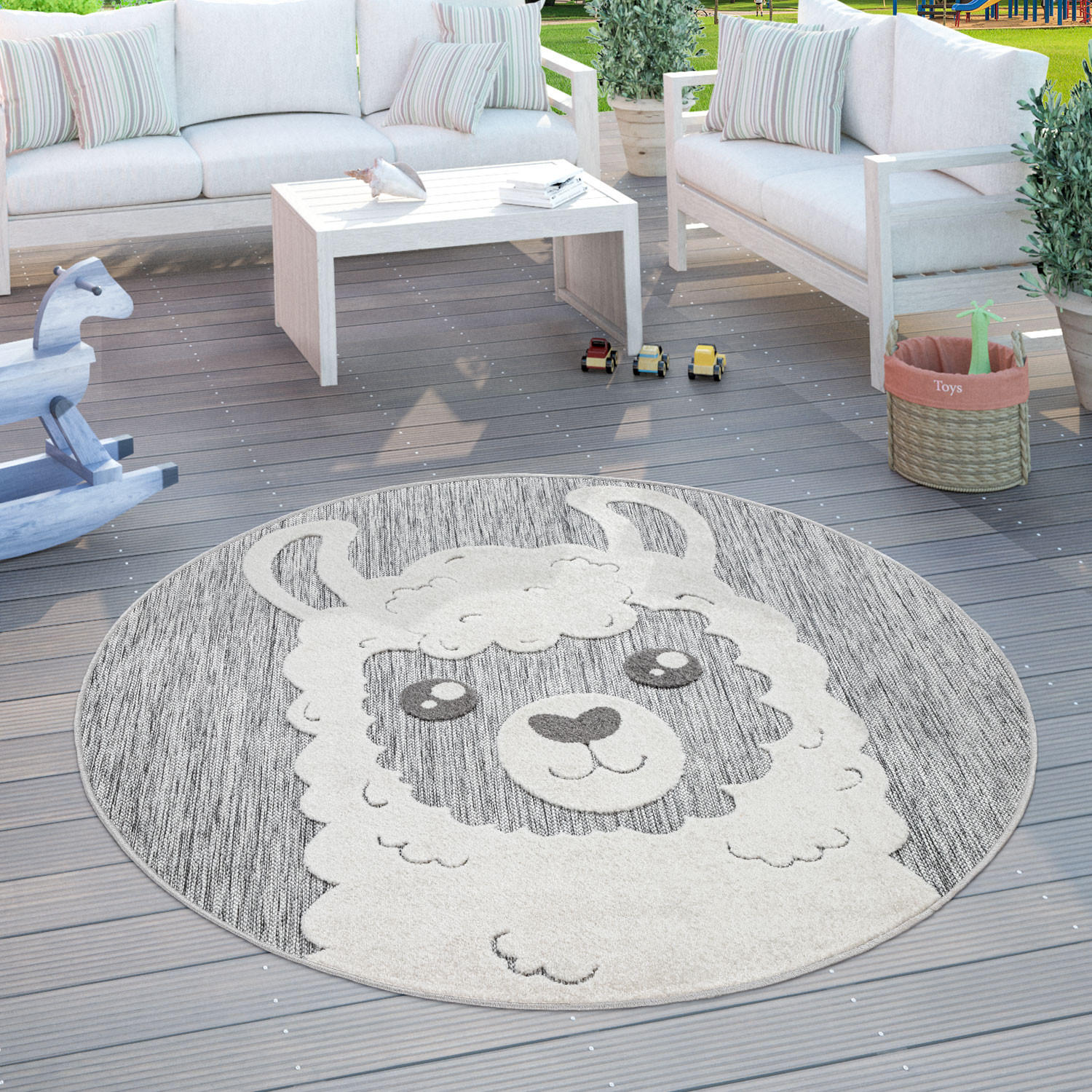 KINDERTEPPICH 160/160 cm Tweet 468 - Grau, Textil (160/160cm) - Paco Home