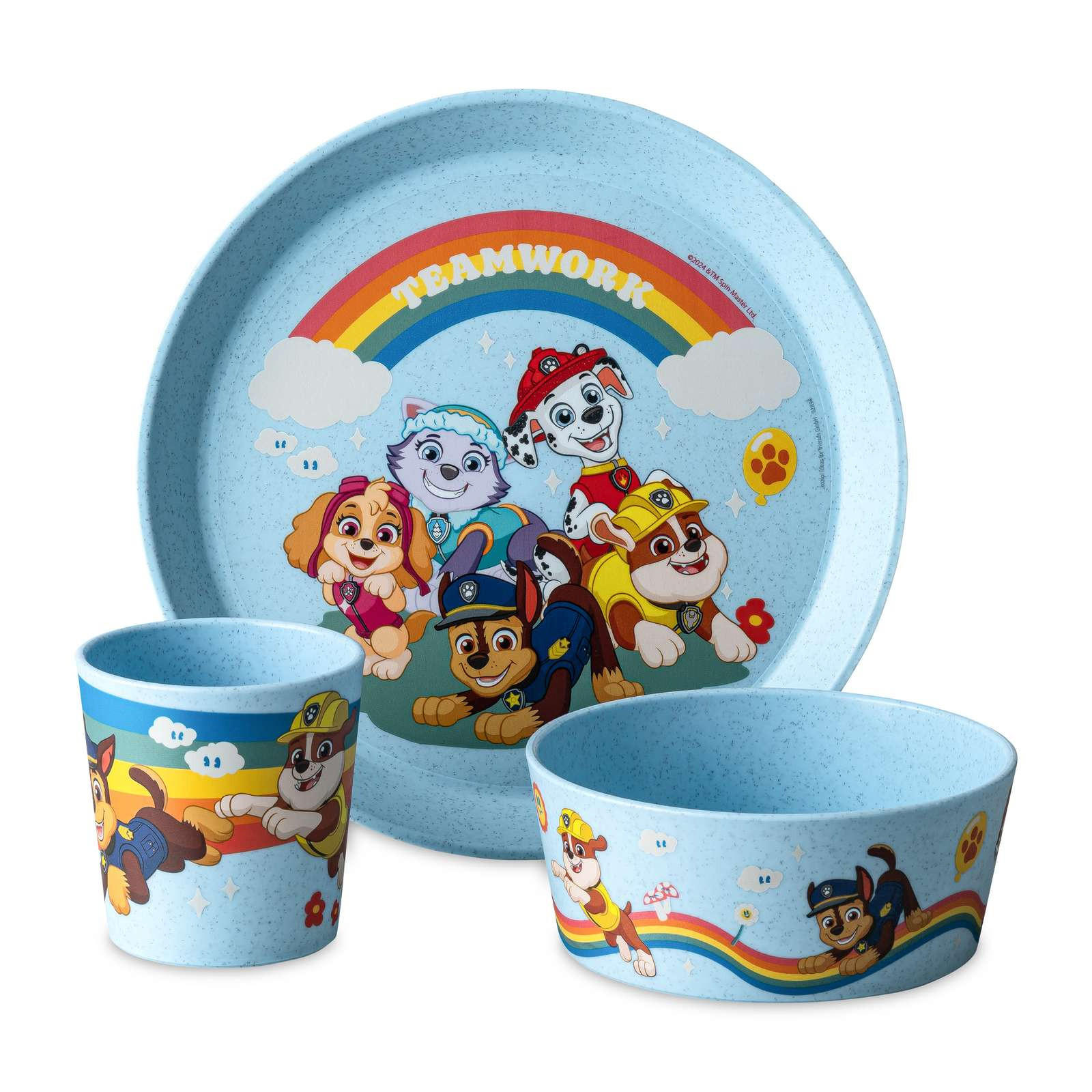 Koziol Kinder-Geschirrset: Blau 20.5x7.5x20.5 cm