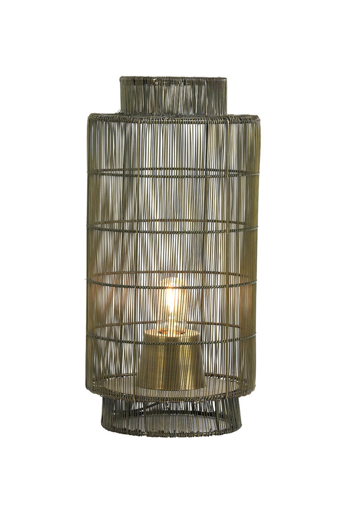 TISCHLAMPE Gruaro Bronze Ø24/52 cm - Bronzefarben, Metall (24/24/52cm) - Light & Living