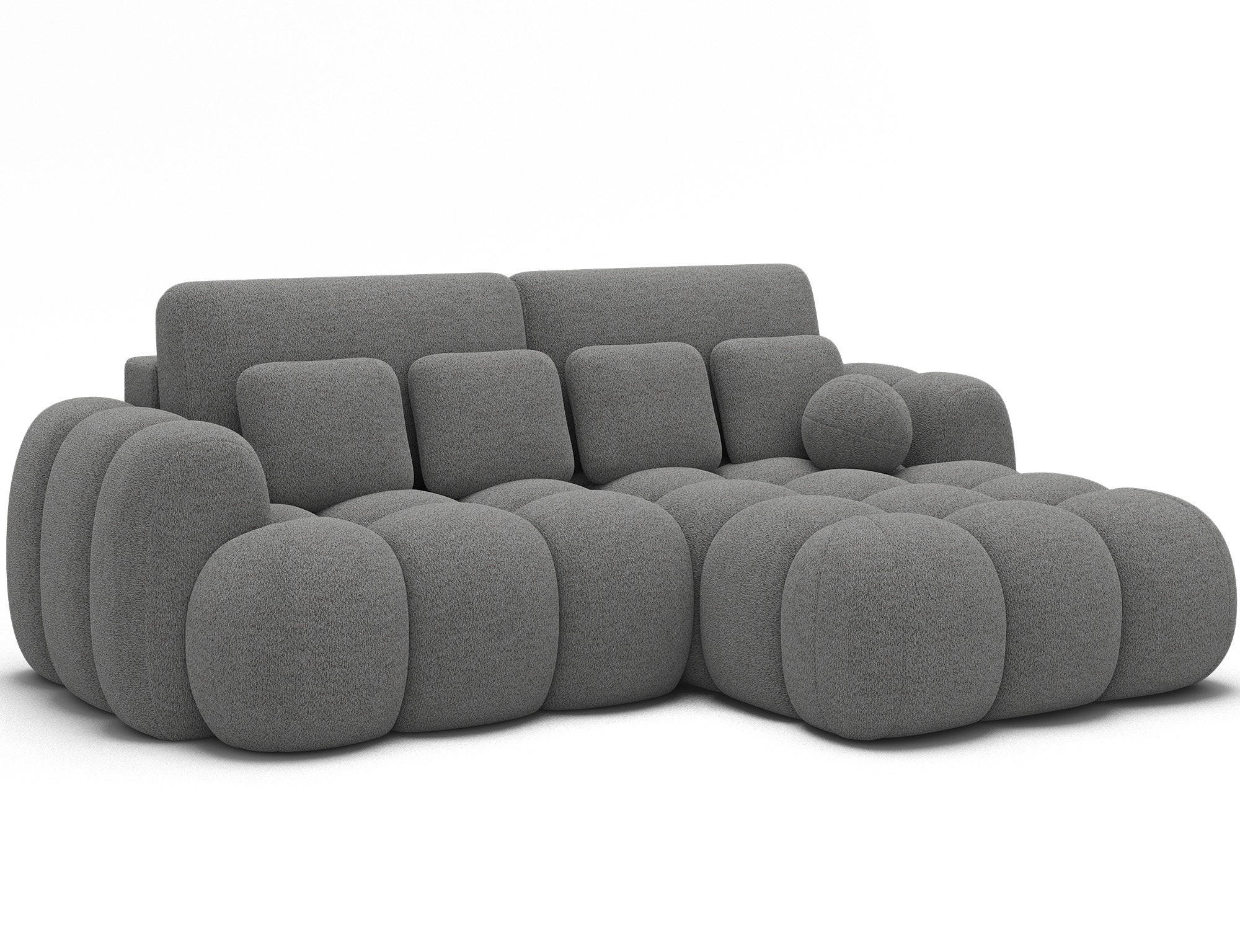 ECKSOFA COVELION L-Form – Schlaffunktion, Bettkasten, Wellenfederung, HR-Kaltschaum, inkl. Kissen, moderner Wohnkomfort - Anthrazit, Kunststoff (167/260cm) - Wohnideebilder