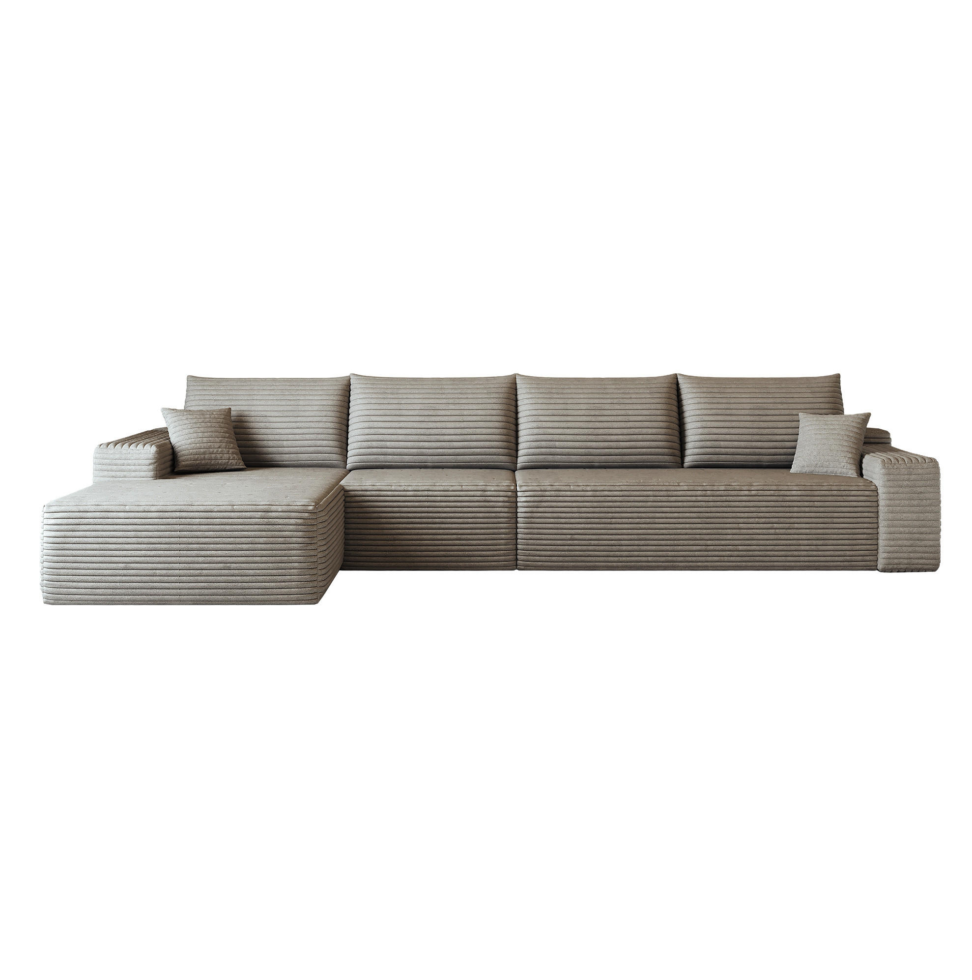 Flora Grace Ecksofa Haselnuss 340x175 cm
