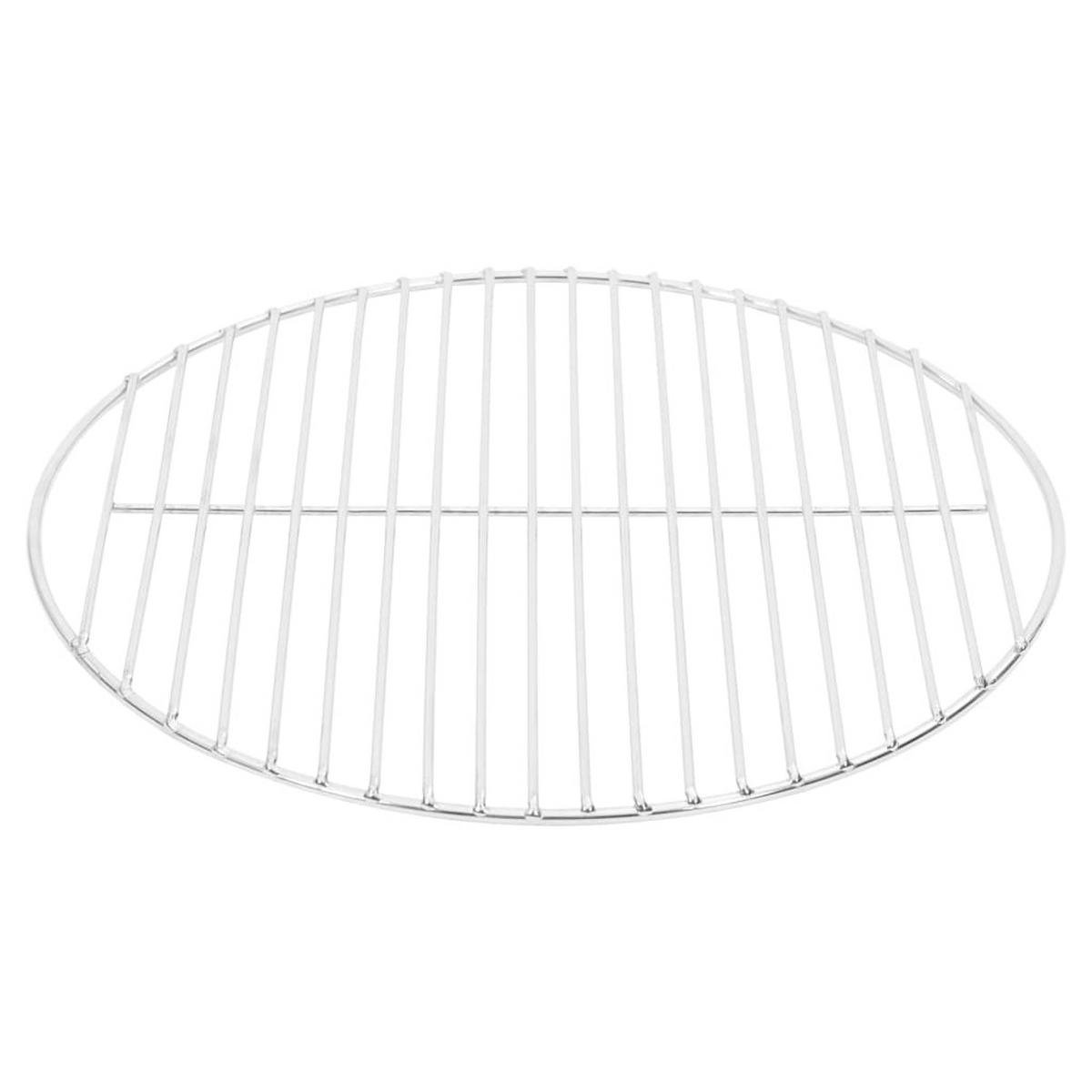 GRILLROST Rund Ø40 Cm 304 Edelstahl - Silberfarben, Metall (40/40cm) - vidaXL