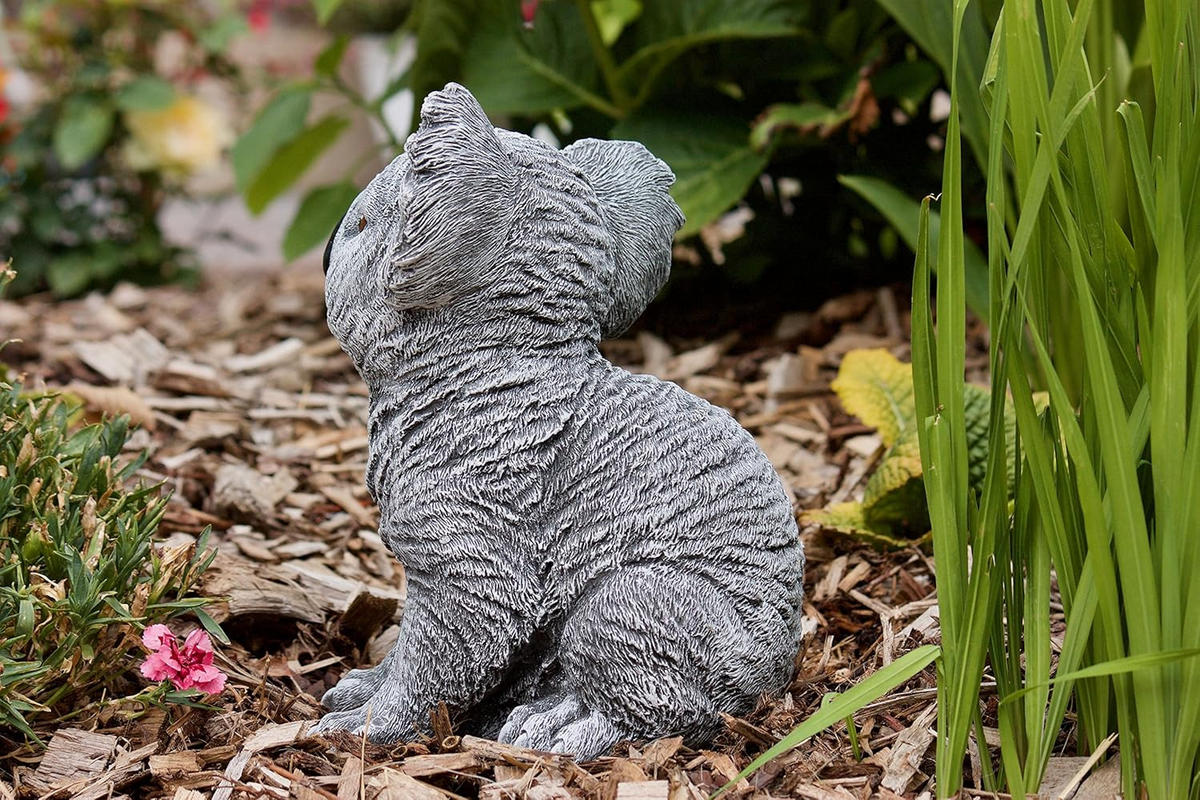 STEINFIGUR Koala Bär, frostfest, massiver Steinguss - Grau, Stein (16/25/21cm) - stoneandstyle