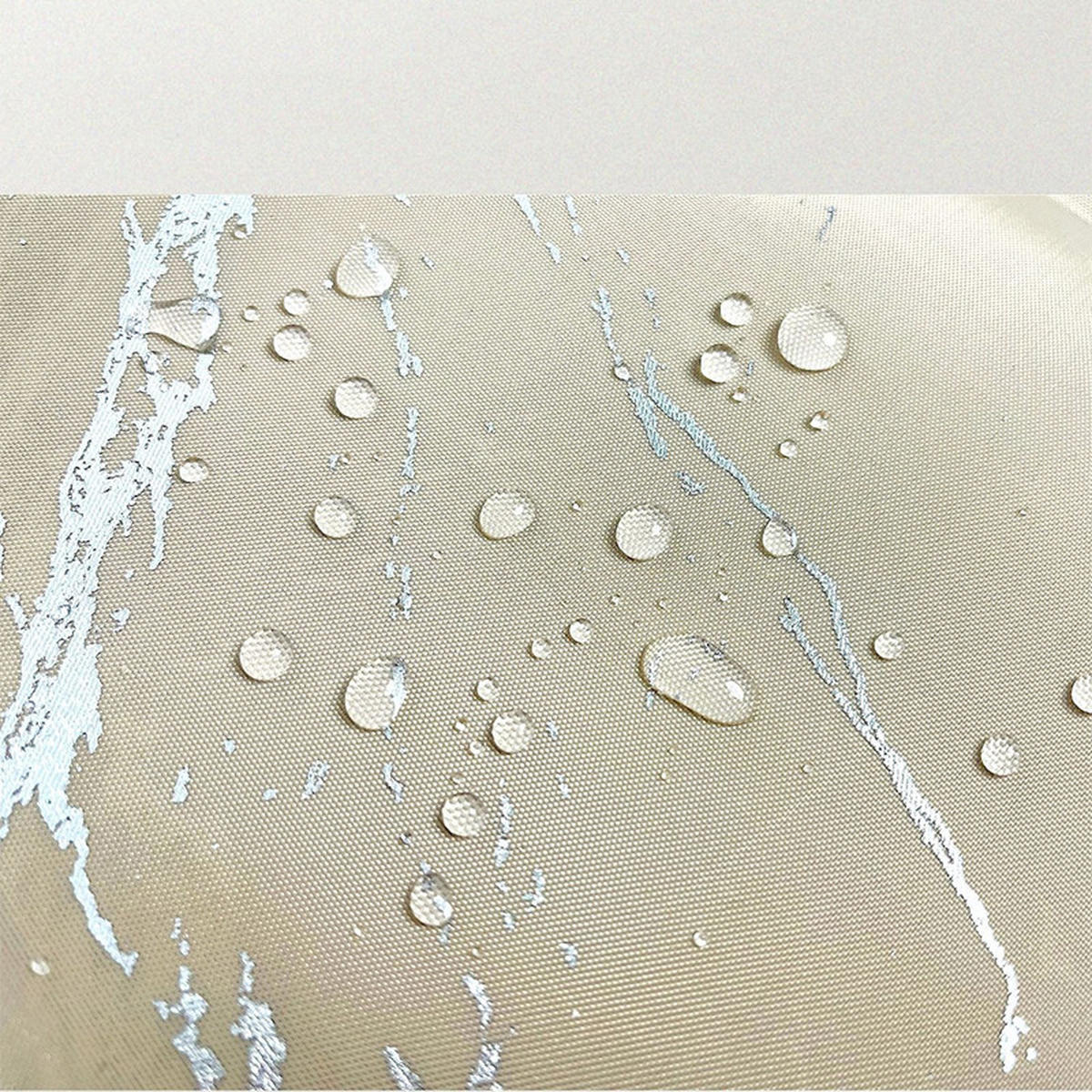DUSCHVORHANG Marmor Muster Grau Luxus schlicht leicht Badezimmer - Grau, Textil (180/180cm) - MCBOSON