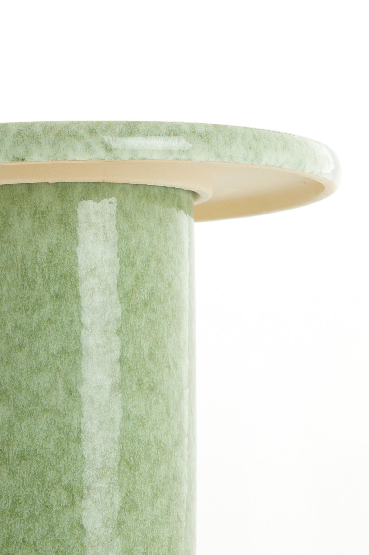 BEISTELLTISCH Tudo Grün Ø40,5/45,5 cm - Grün, Keramik (40.5/40.5/45.5cm) - Light & Living