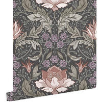 TAPETE Blumenmuster im Jugendstil 50 x 900 cm - Grün, Papier (50/900cm) - ESTAhome