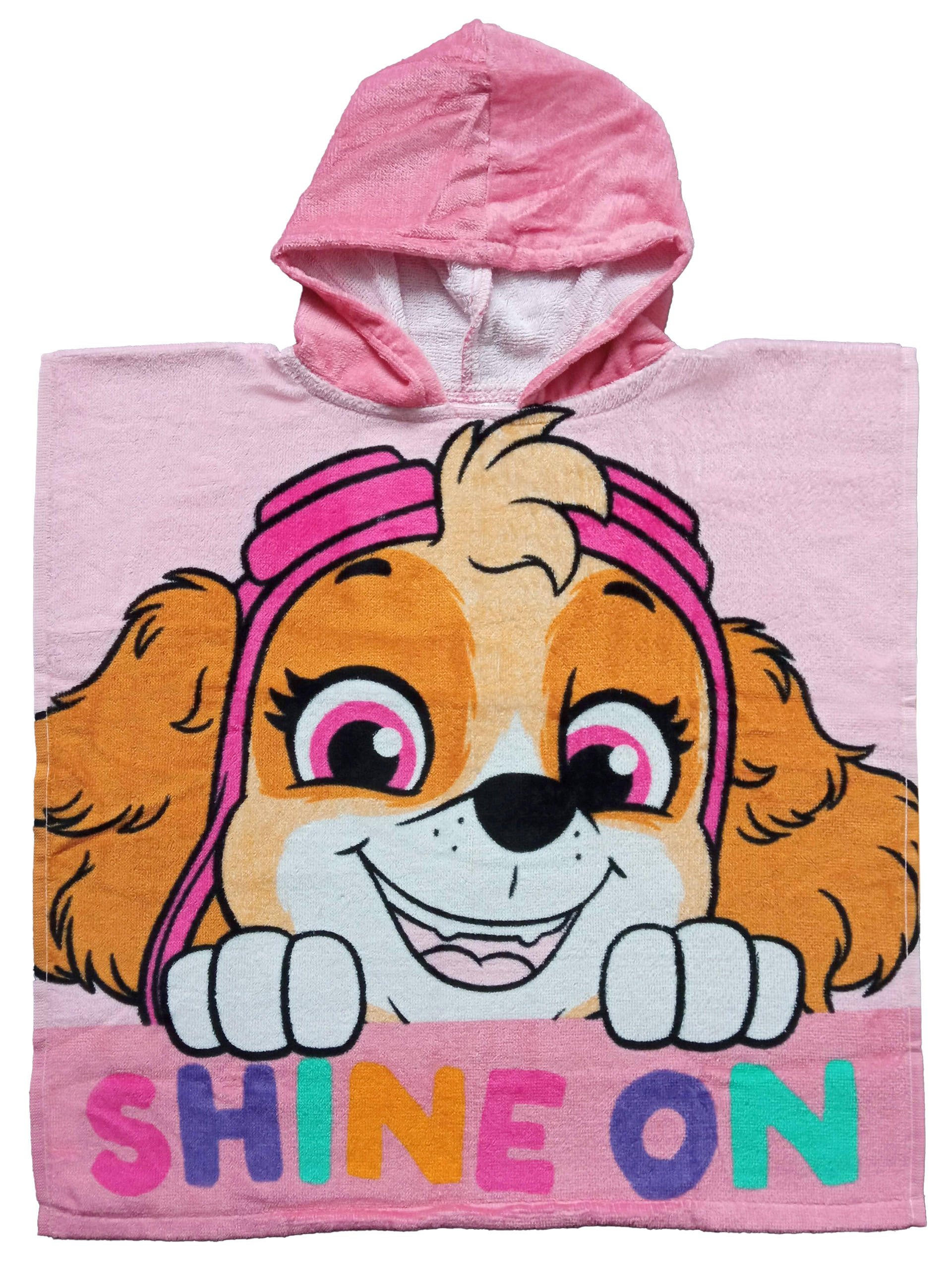 BADEPONCHO Paw Patrol Rosa 50 x 100 cm - Rosa, Textil (Einheitsgrößenull) - Paw Patrol