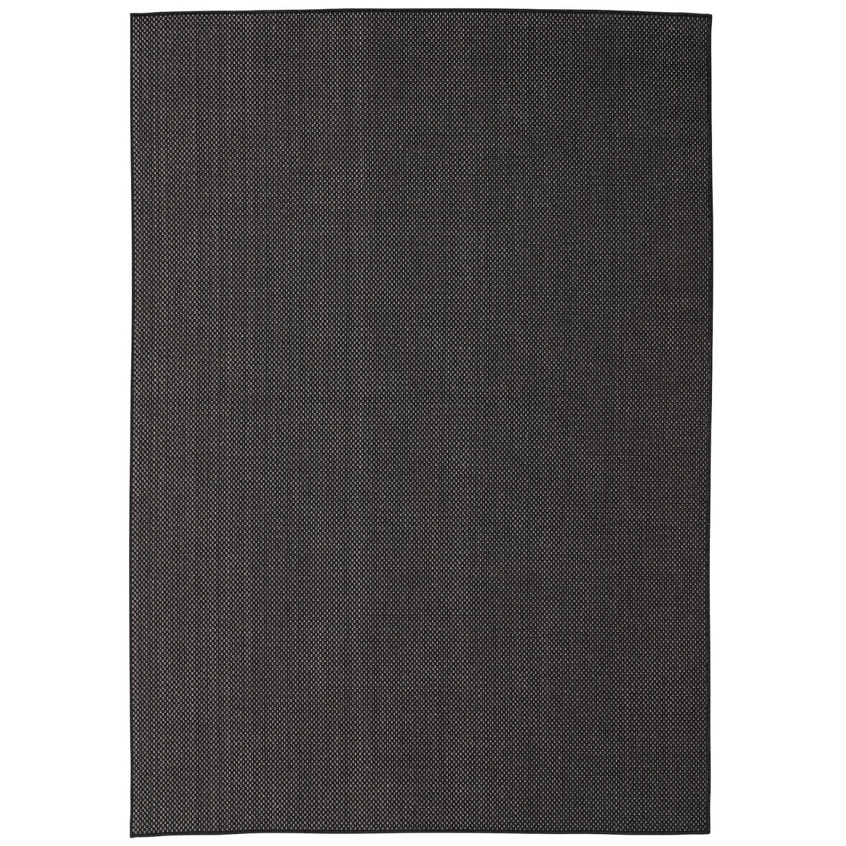 IN & OUTDOOR TEPPICH FLACHGEWEBE VALENCIA MIX - Schwarz, Textil (140/200cm) - Pergamon