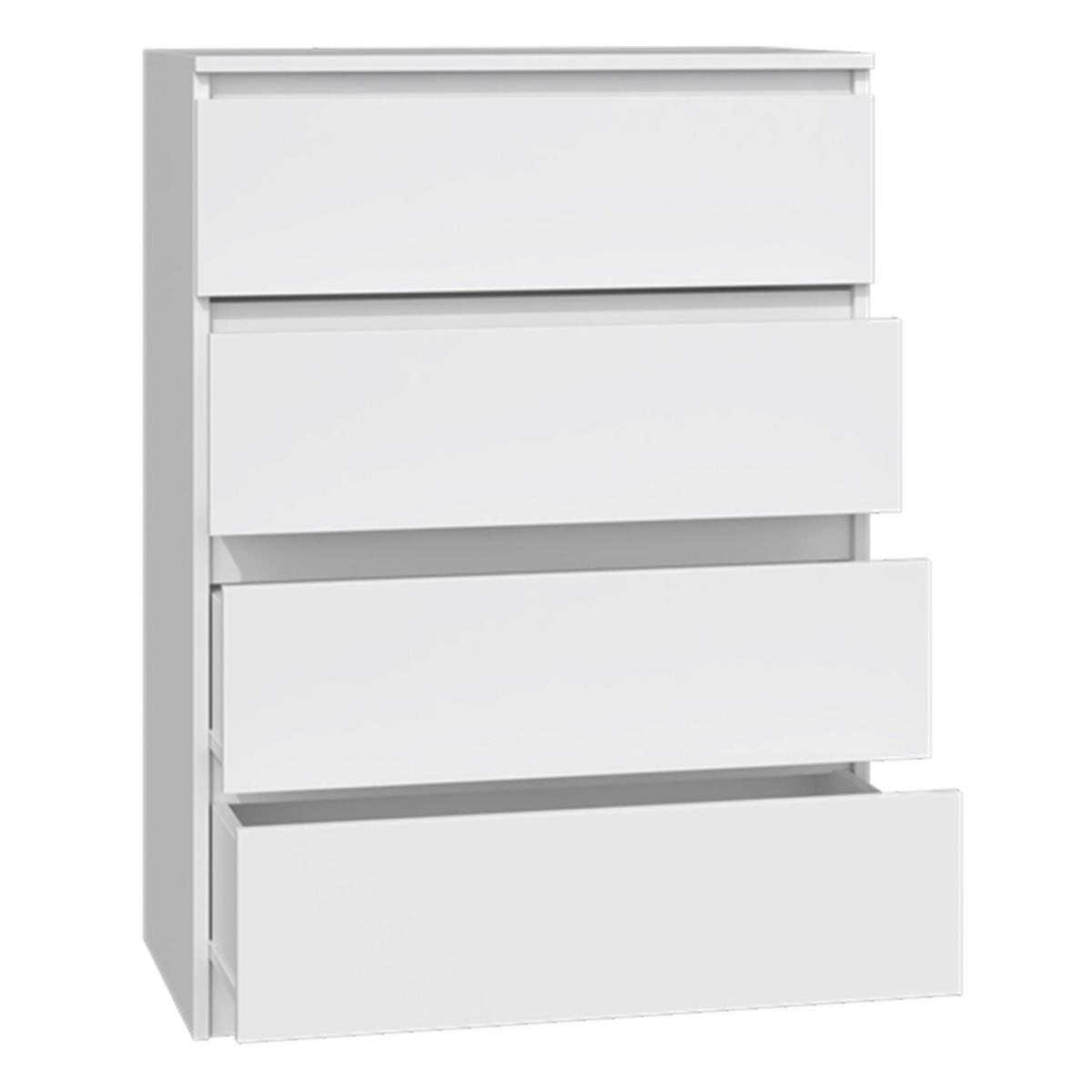 KOMMODE Malwa weiß, 97 x 70 x 40 cm - Weiß, Holzwerkstoff (70/97/40cm) - Selsey