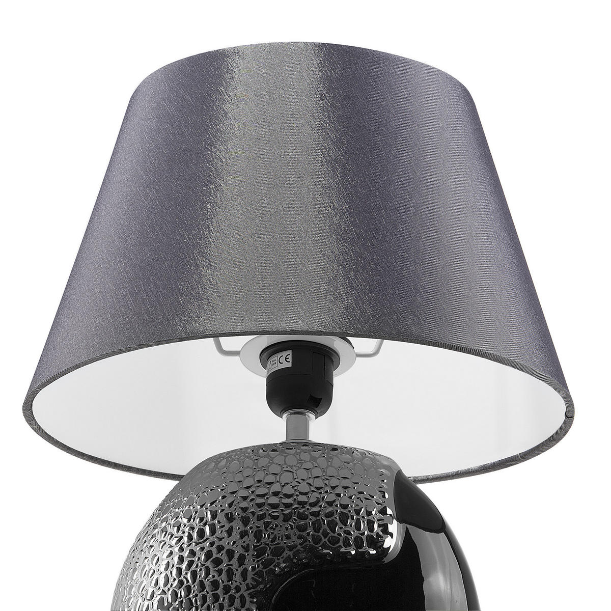 TISCHLAMPE Argun 30/30/42 cm - Schwarz, Keramik (30/30/42cm) - Beliani