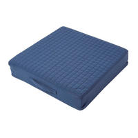 SITZKISSEN orthopädisch 50/50/10 cm – Sesselkissen dunkelblau - Dunkelblau, Textil (50/50/10cm) - Homescapes