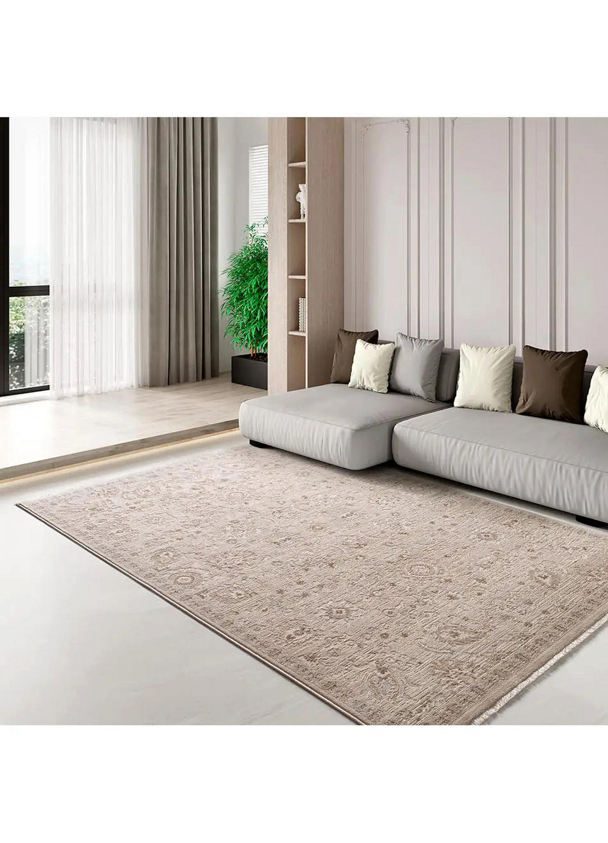 ORIENTTEPPICH Beige Ona 160/230 cm - Beige, Naturmaterialien/Textil (160/230cm) - Atticgo