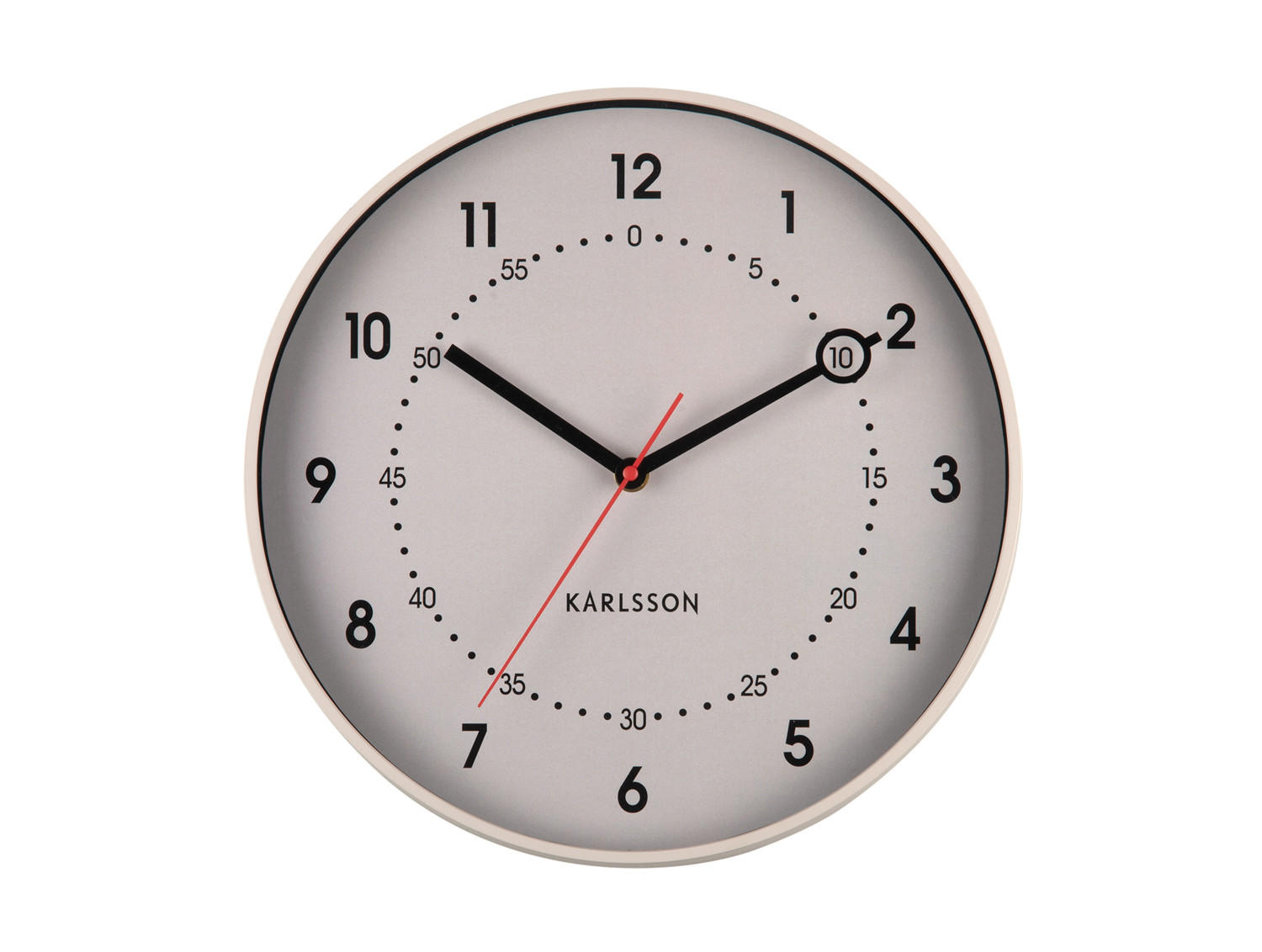 WANDUHR Fresco Grau 31.5/31.5/ - Grau, Kunststoff (31.5/31.5/31.5cm) - Karlsson