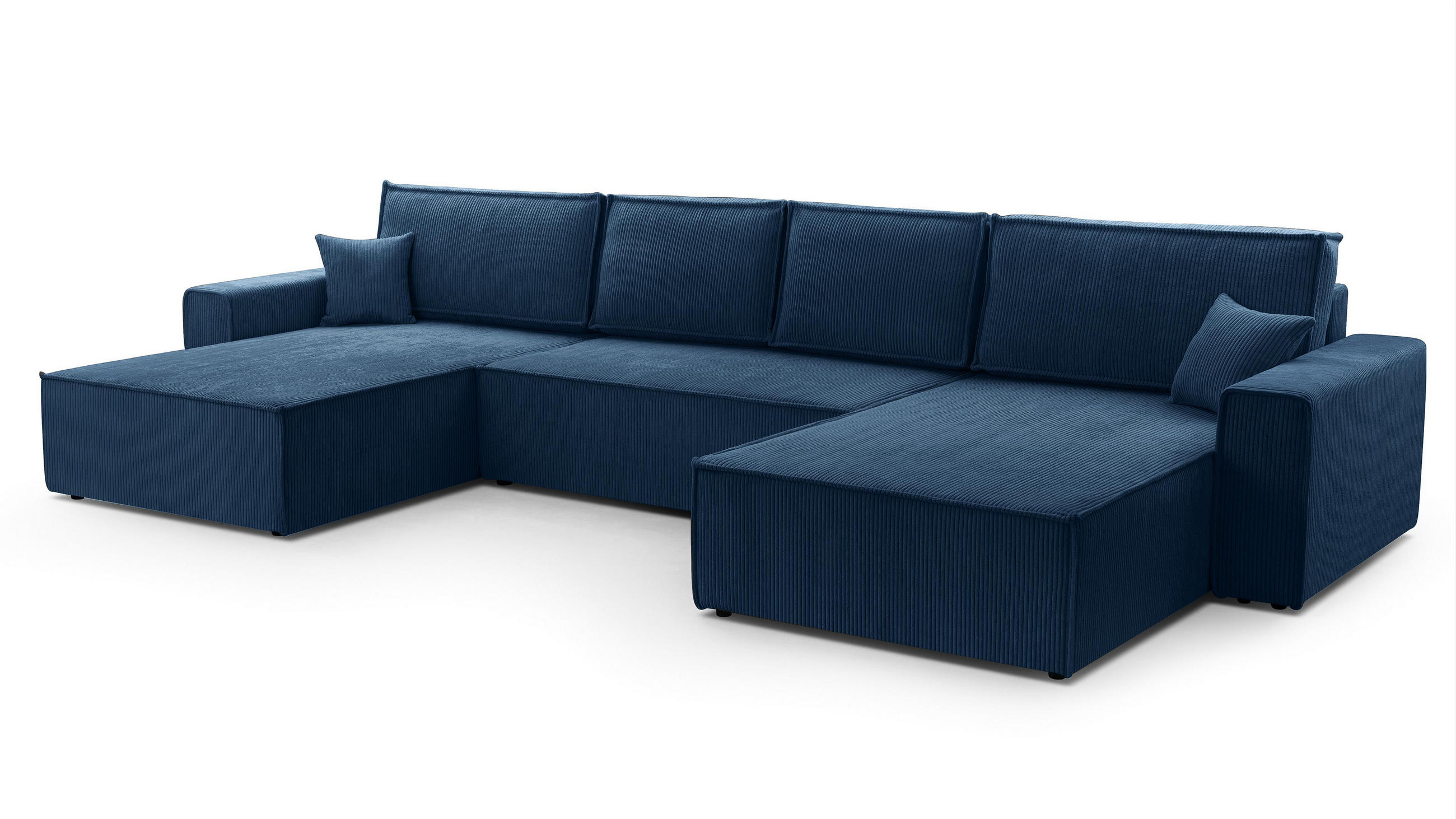 AX Living Wohnlandschaft Dunkelblau 389x85x145 cm