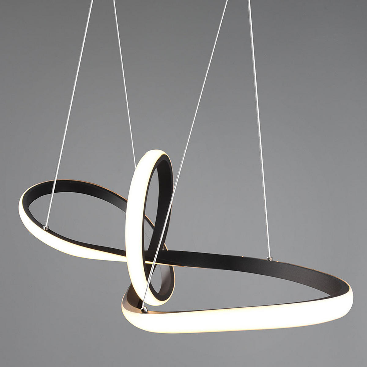 LED HÄNGELEUCHTE Metall Schwarz-matt - Schwarz, Metall (80/26/150cm)